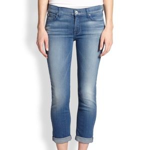 7 For All Mankind The Skinny Crop and Roll Jeans